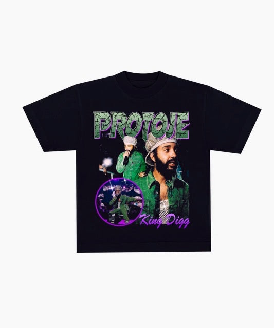 Green Vintage Tee (Black)